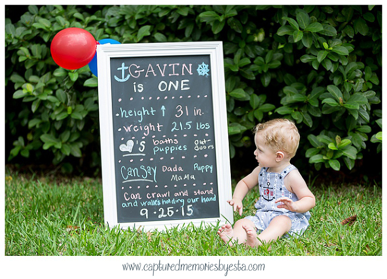 Gavins 1st Birthday Child Children Pictures Captured Memories by Esta Photographer Lake City Fl_0006
